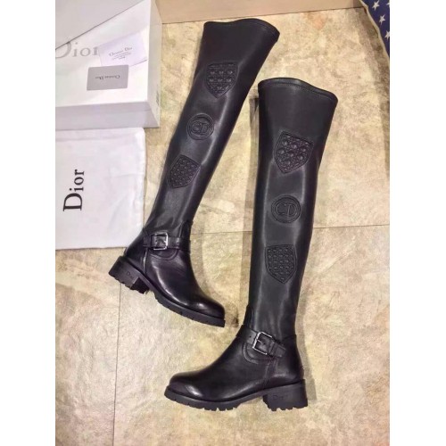 Christian Dior high boots black